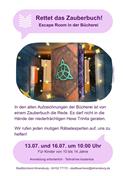 Veranstaltungsbild Rettet das Zauberbuch! Escape Room in der Stadtbücherei